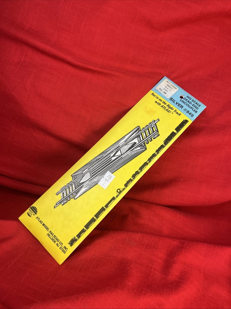 ATLAS DEAD-END UNCOUPLER, NICKEL SILVER Code 100 Ho Scale Snap Track # 849