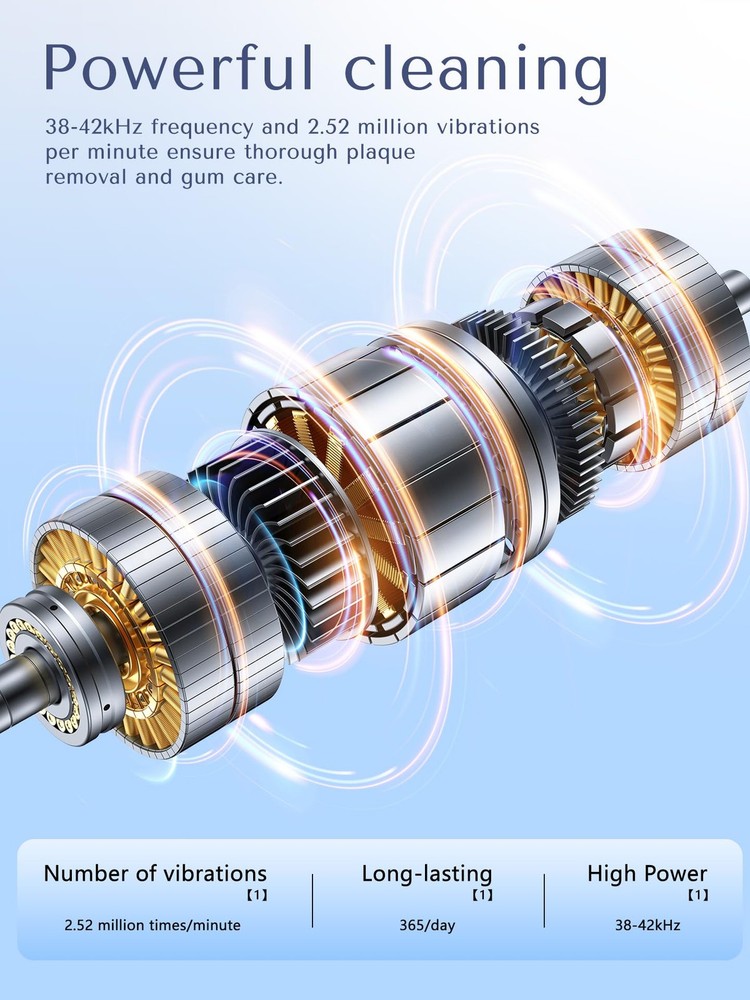 Plaque Remover for Teeth, Dental Tools, Teeth Cleaning Tools with 4 Replaceab...