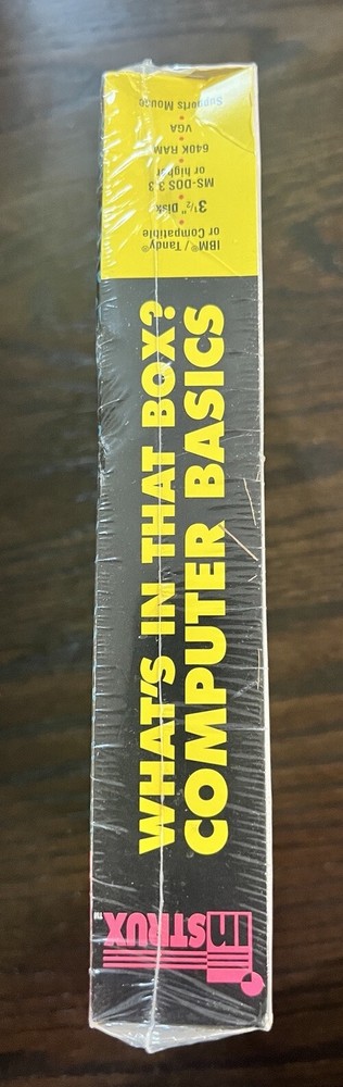What's In That Box? 1994 A Lesson In Computer Basics PC Version NEW SEALED 3.5”