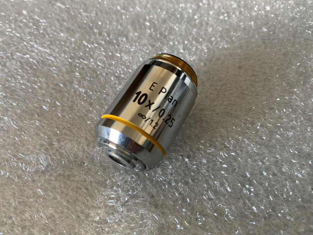 AmScope E Plan 10x/0.25 ♾/1.2 MICROSCOPE OBJECTIVE LENS *FREE SHIPPING!*