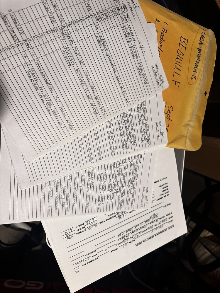 Bundle - Zemeckis Film - ORIGINAL Beowulf Movie Script +Handwritten Notes