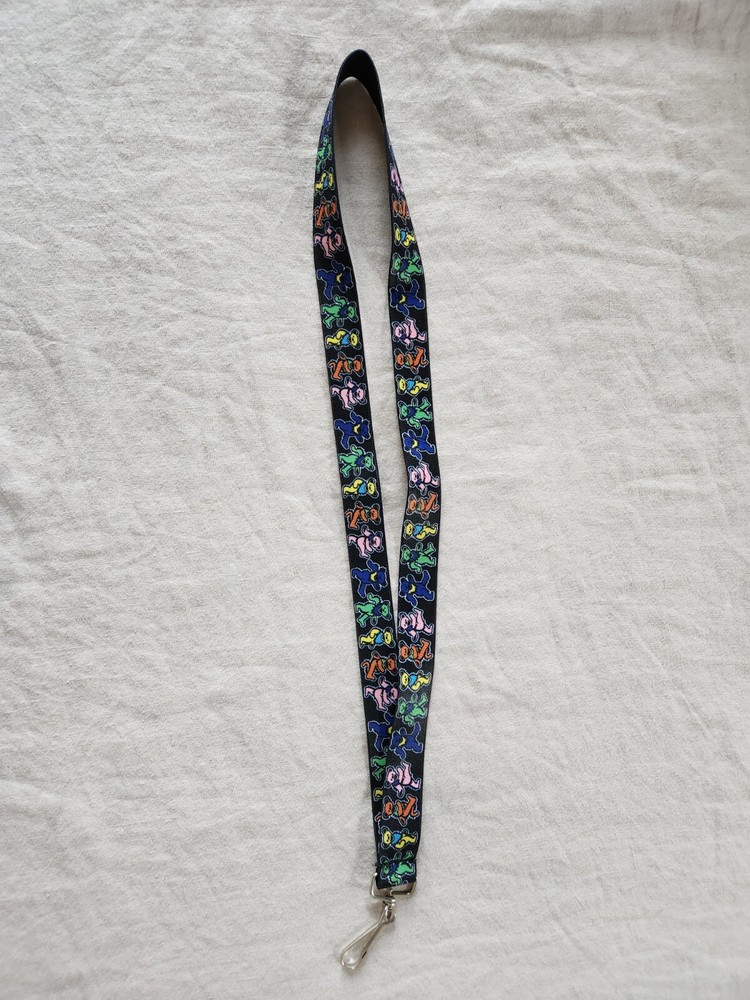 Grateful Dead Dancing Bears Lanyard with Clip (Unused)