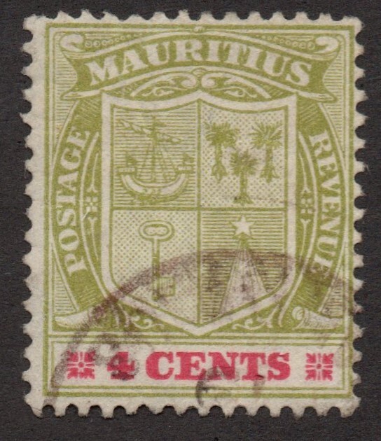 Mauritius (1921) - Scott # 165,    Used