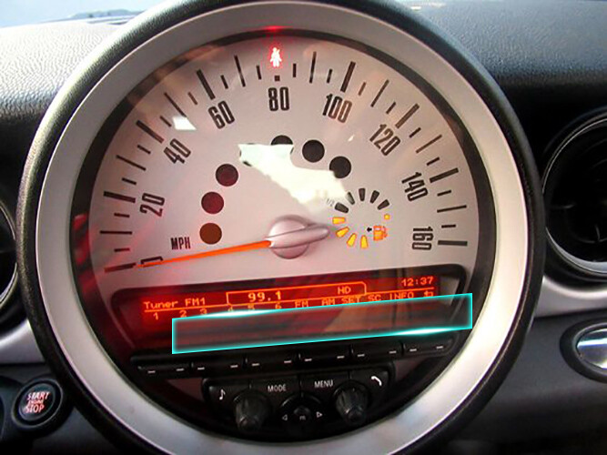 Crystal Clear Screen Protector for 2011 Mini Cooper Vehicle Navigation