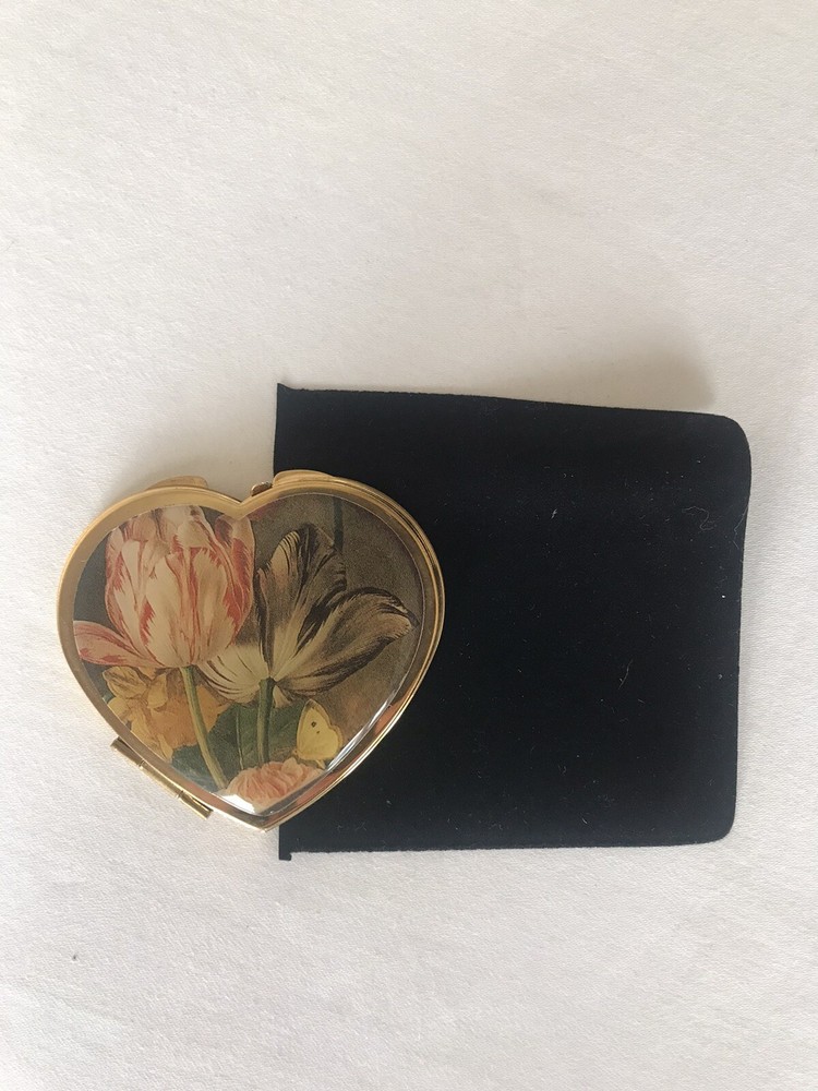 Compact Purse Pocket Mirror Double Sided By Ergir Floral