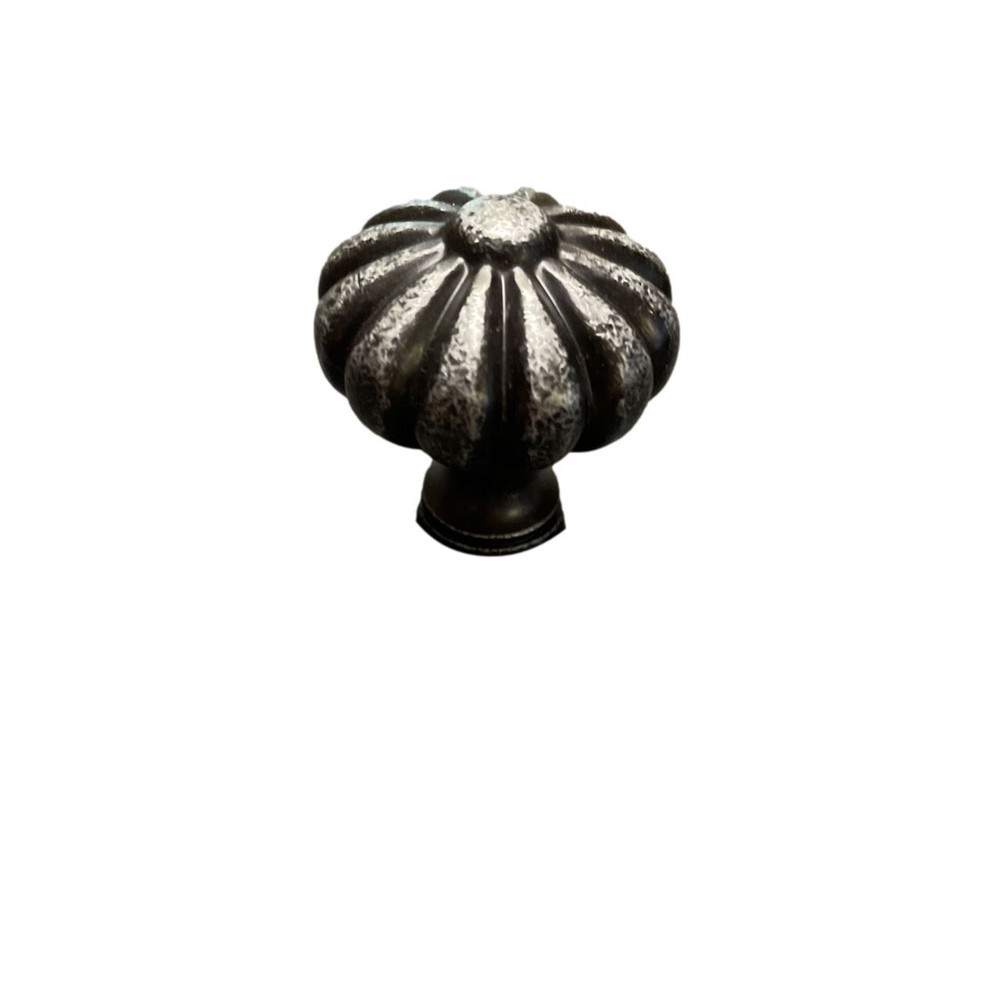 1-1/3" Pumpkin Knob Antique Silver