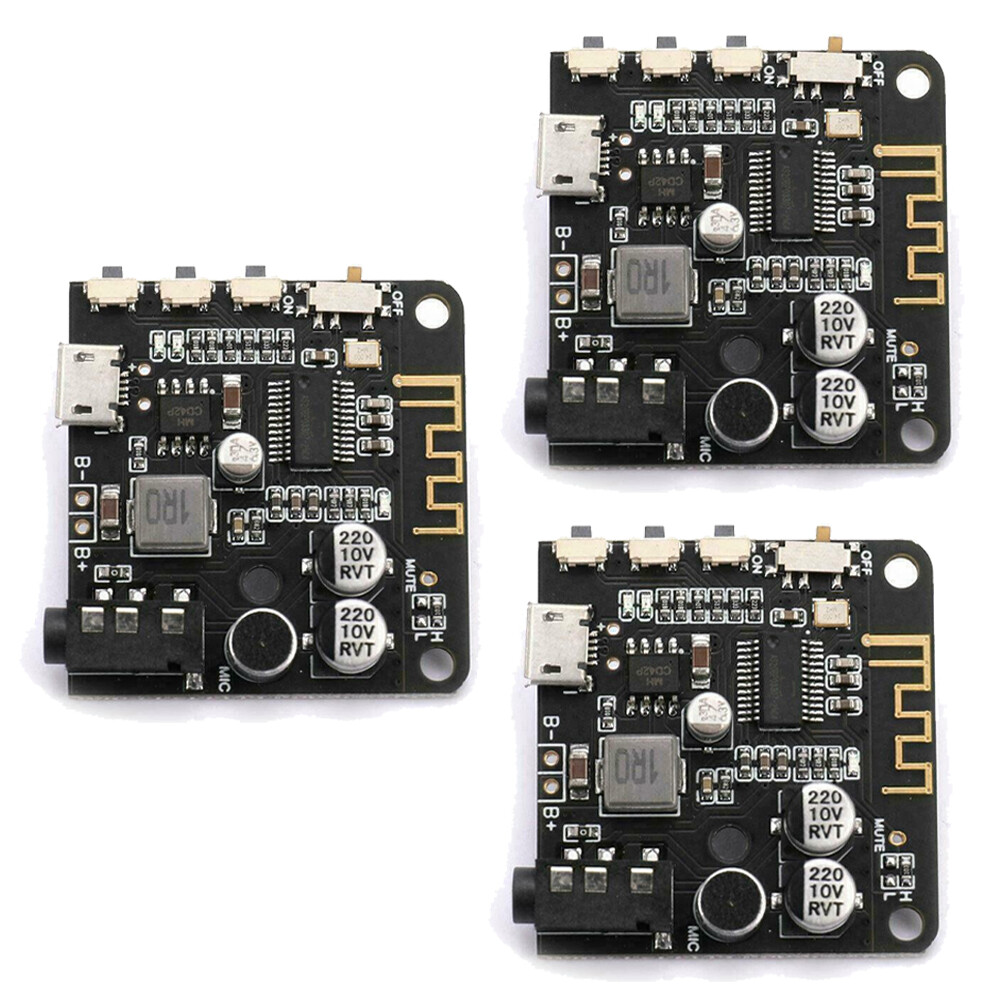 3Pcs Bluetooth 5.0 MP3 Decoder Board Audio Receiver MP3 Lossless Player Wireless