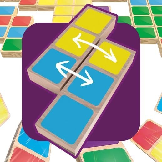 Asmodee Chromino Tabletop Game (Multilingual Edition) - Colorful Domino Strategy