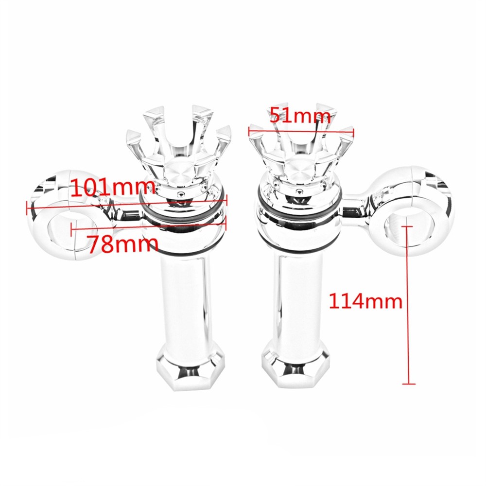 Motorcycle Handlebar Riser Handle Bar Riser Clamp Kit For Harley 1" Black White