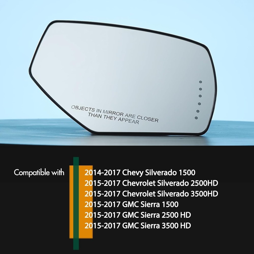 Passenger Side Mirror Replacement for 2014-2017 Chevy Silverado 1500 2500HD 3...