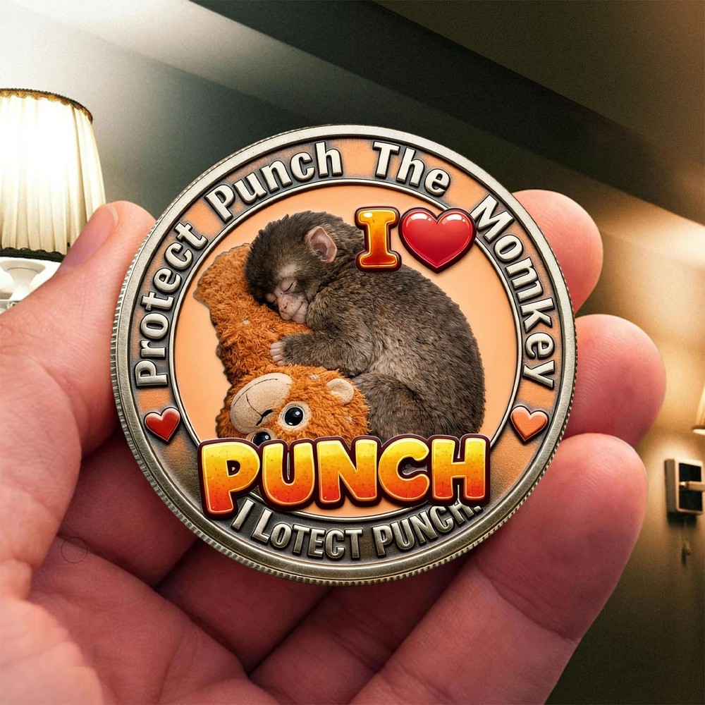 Punch-kun 3D Slogan Commemorative Coin Popular Character B