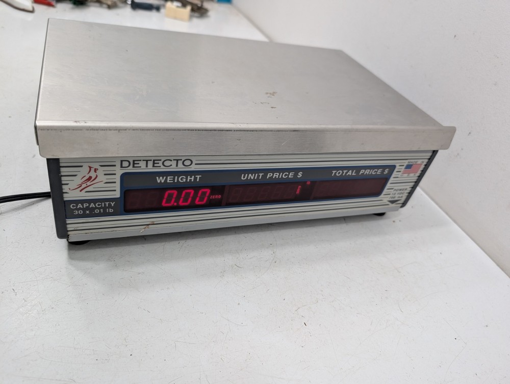 Cardinal Detecto Digital Price Computing Scale Counter Model PC-30-A Working