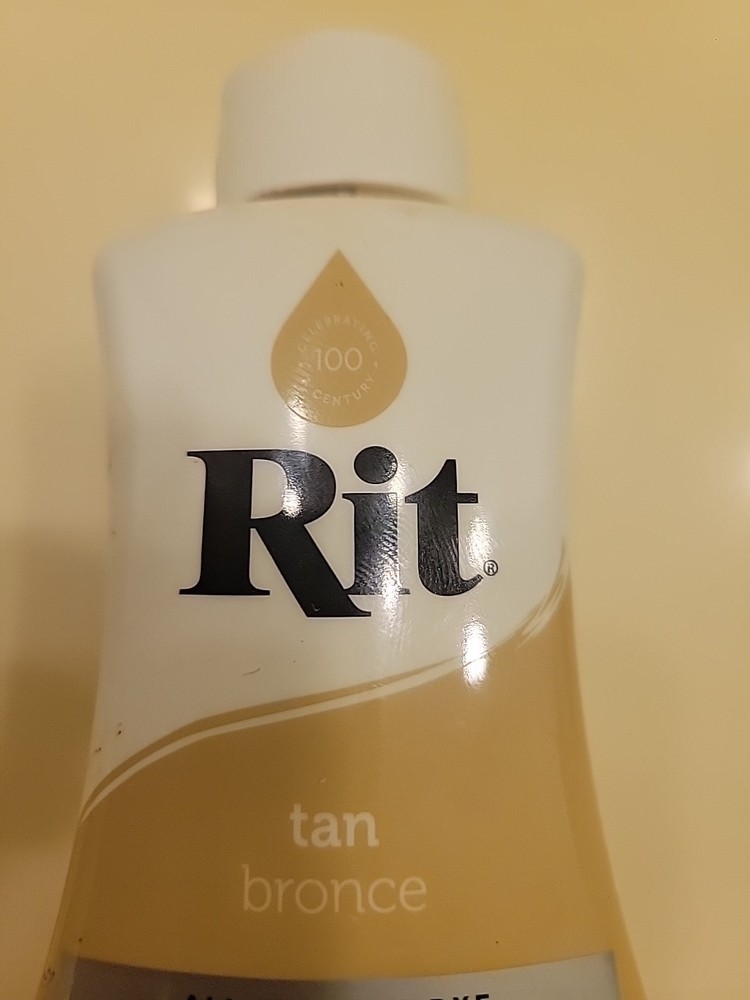 Rit All-Purpose Liquid Dye, Tan 8 oz., Half Full Bottle