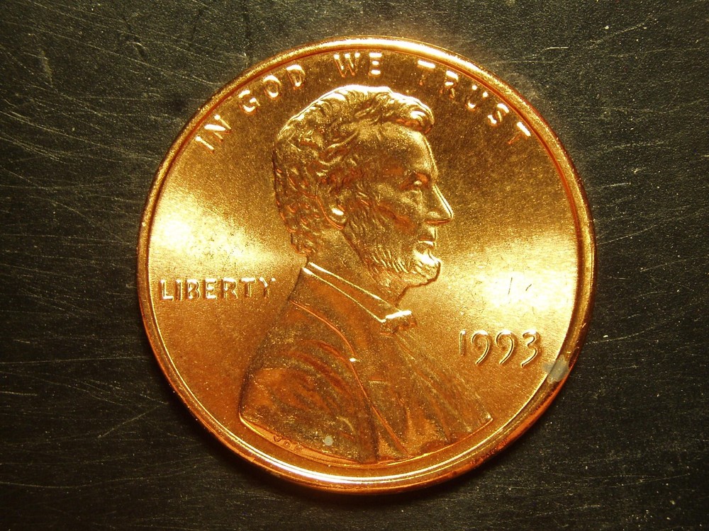 1993 UNC LINCOLN MEMORIAL CENT #2
