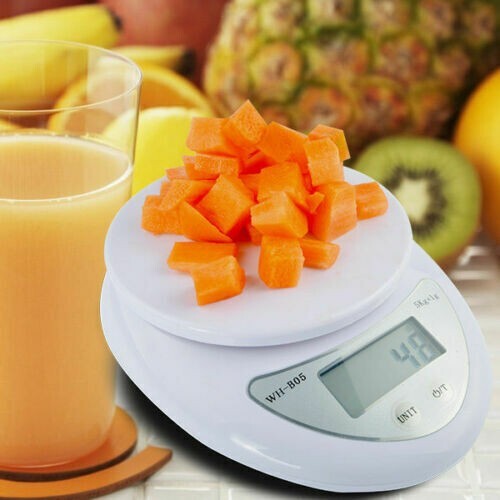 LCD Digital Kitchen Scale 11LBS Electronic Weight Diet Food Balance