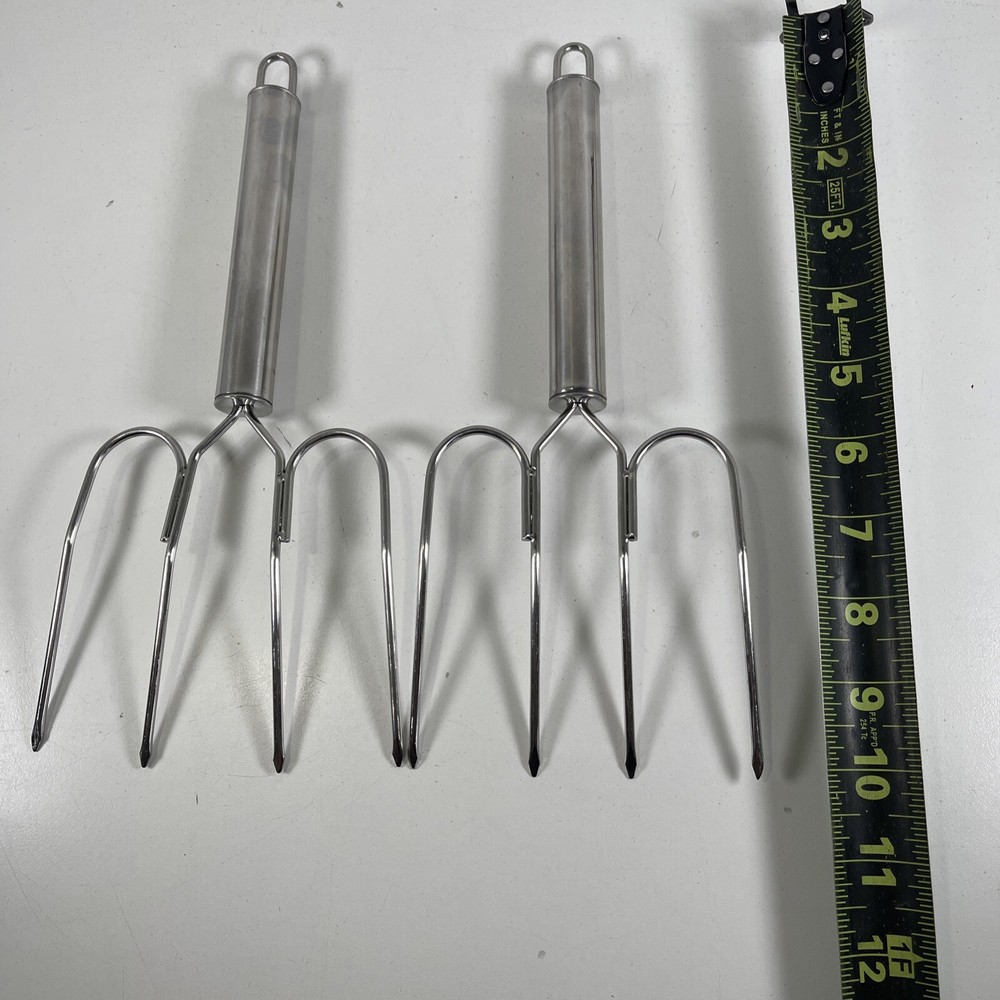 Nice Sturdy Stainless Steel Meat Forks NICE CONDITION