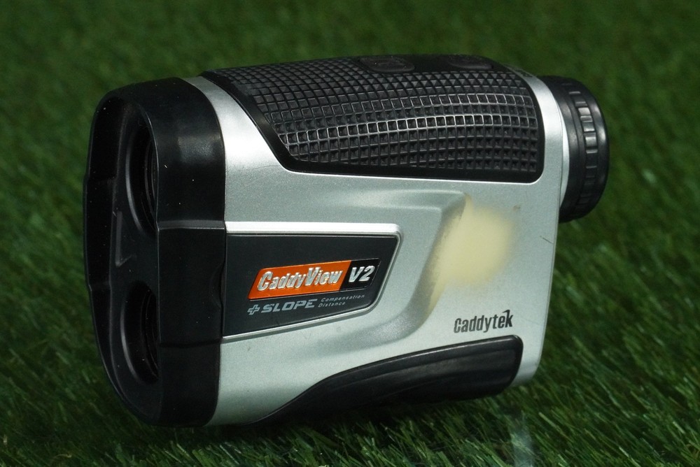 CADDYTEK CADDYVIEW V2 RANGEFINDER SLOPE GOLF RANGE FINDER YARDAGE & CARRY CASE