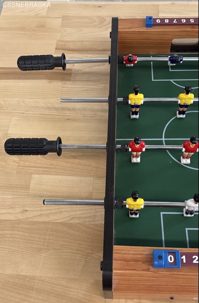 Tabletop foosball game 20x12x4