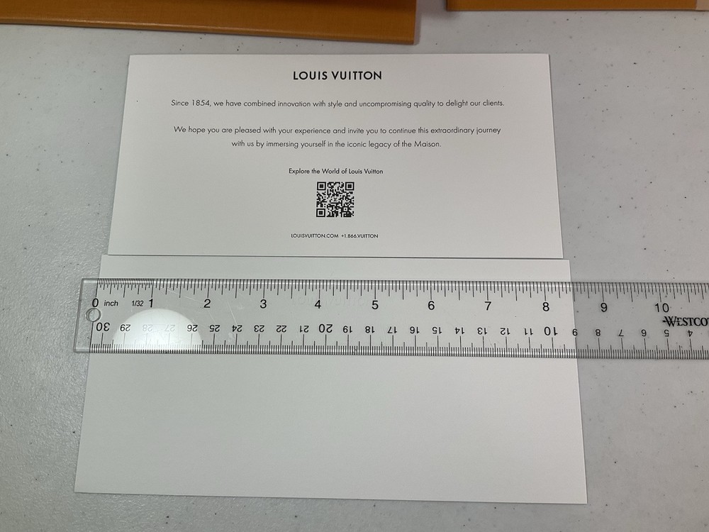 LOUIS VUITTON Envelope & Paperwork. See Photos For Exact Items. NEW.