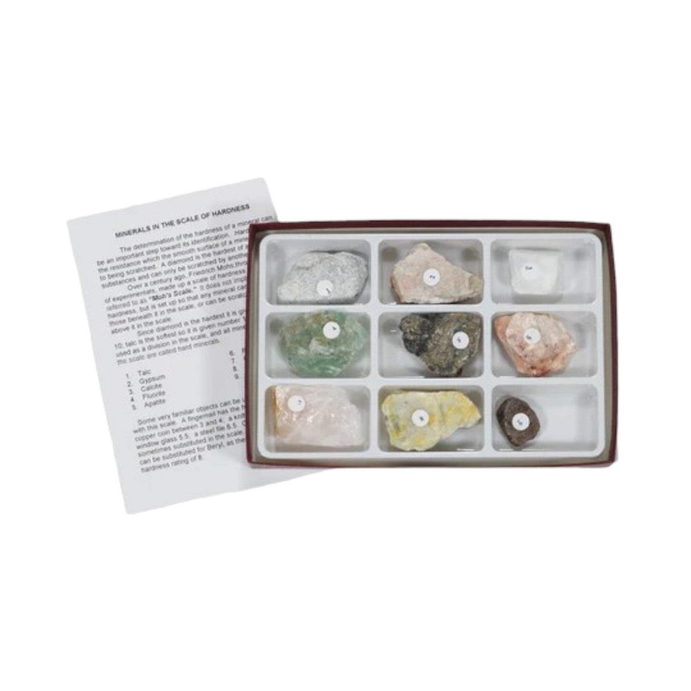 Mineral Collection, Hardness Scale, 9 Specimens