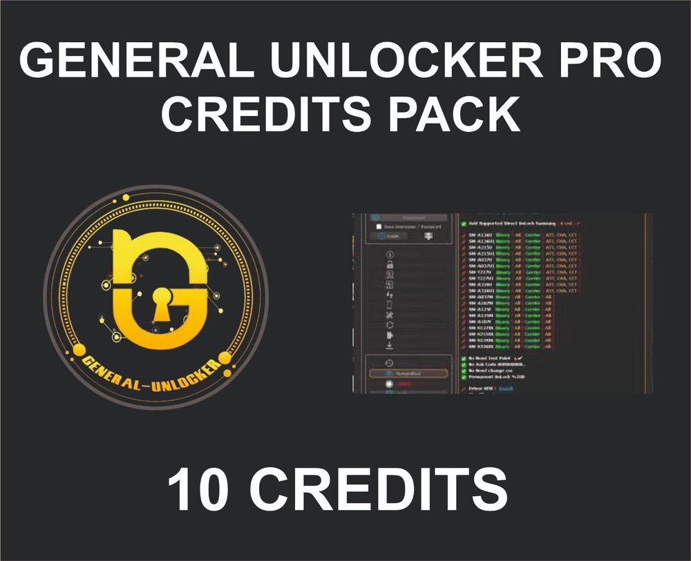 General Unlocker Pro, 10 Credits Pack