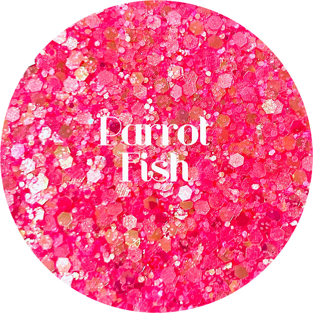 Premium Polyester Glitter - Pink Neon Chunky Mix