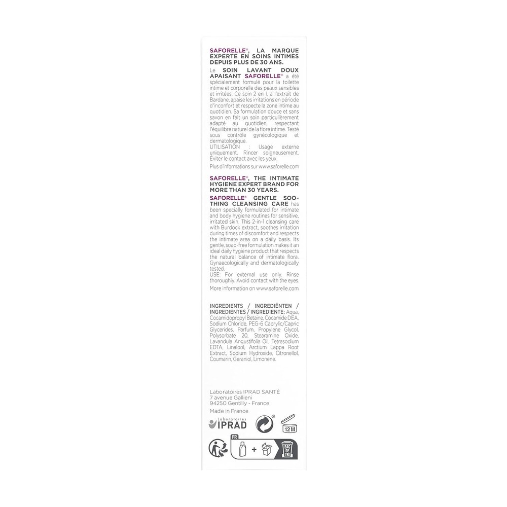 Saforelle Gentle Cleansing Care 100Ml