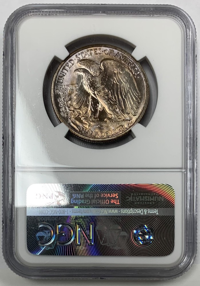 1939-D Walking Liberty Half Dollar NGC MS66