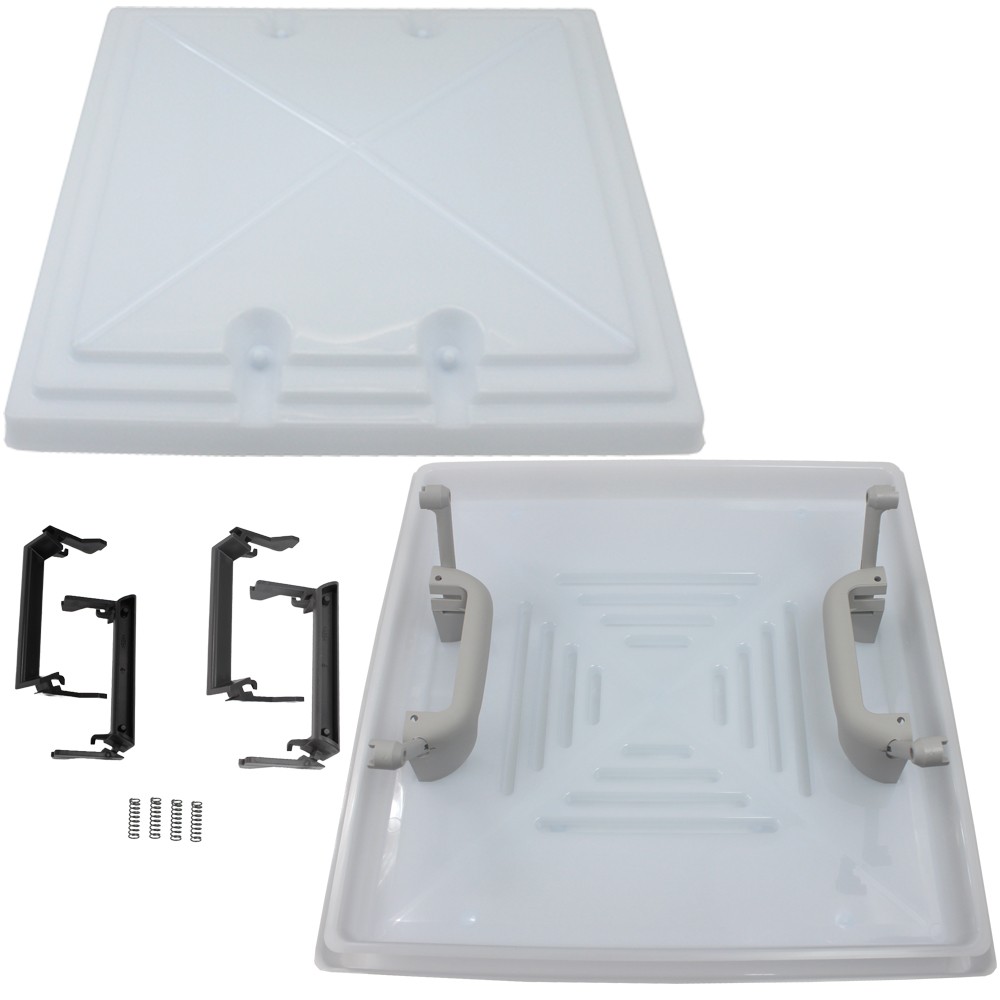 MPK 42 Replacement Hood Roof Hatch Roof Window Roof Hood 40x40 Caravan Motorhome Grey