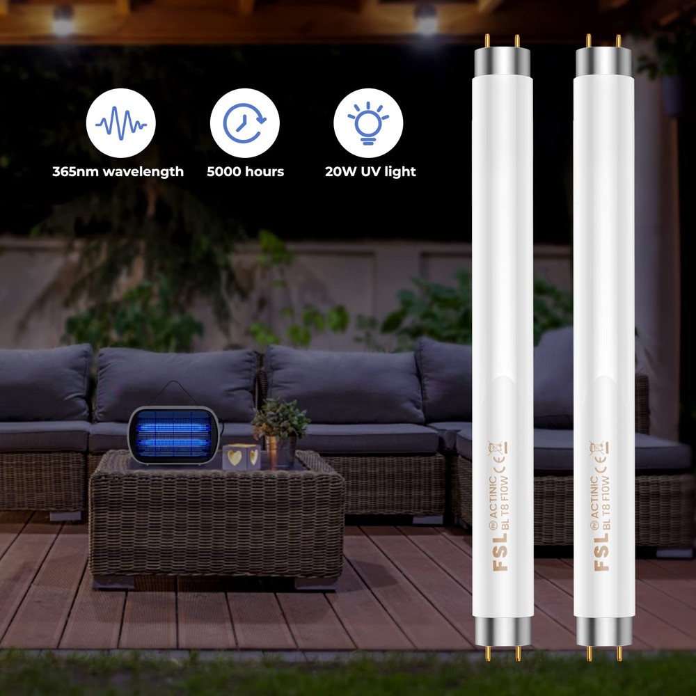 Buzbug Mosquito Killer Lamp Replacement Bulbs MA-015, Bug Zapper Light White
