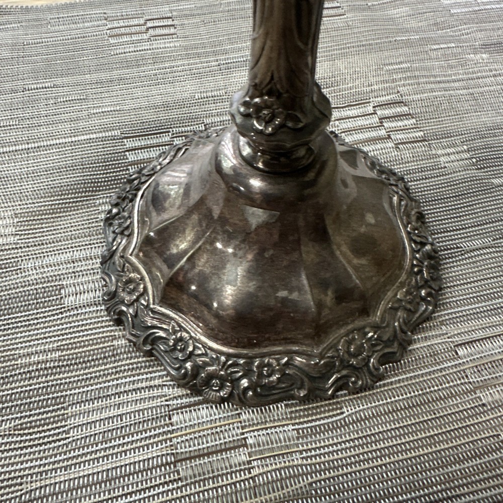 Vintage Silver-Plate Candelabra Unpolished
