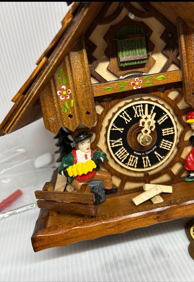 New Authentic Black Forest German Cuckoo Clock With Certificate Of Authenticity