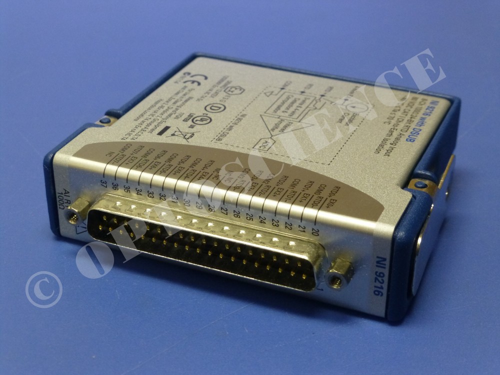 National Instruments NI 9216 cDAQ Temperature / RTD Input Module, D-Sub