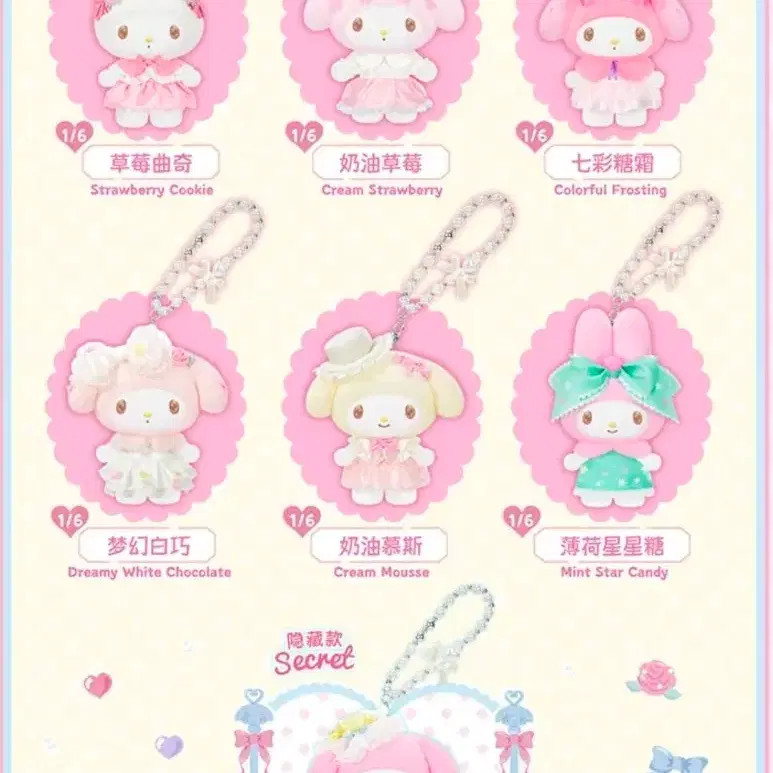 My Melody Character Keyring Random Delivery Official