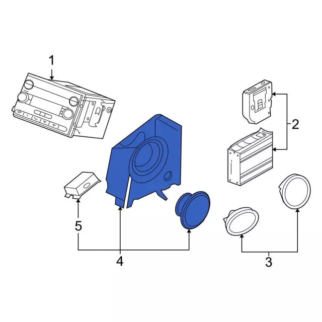 Genuine Ford Speaker 7U5Z-18808-B