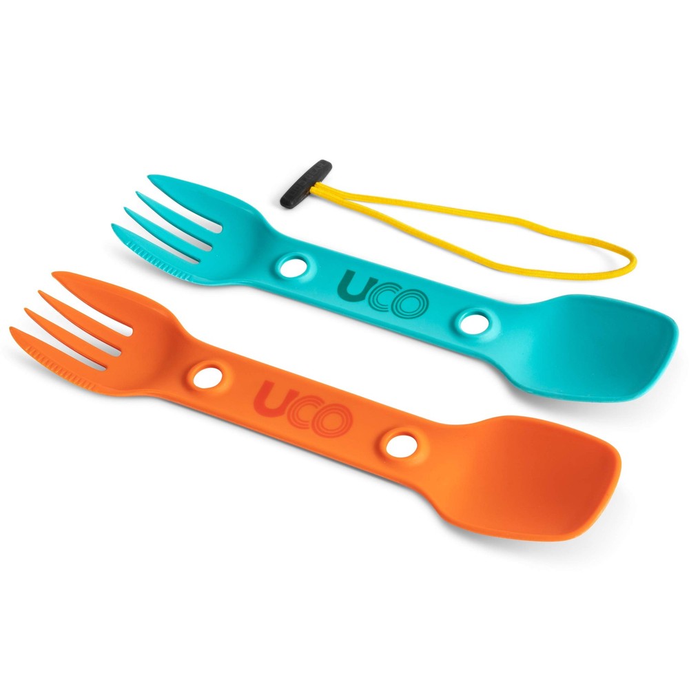 Utility Spork Camping Spoon-Fork-Knife Utensil, 2 Pack