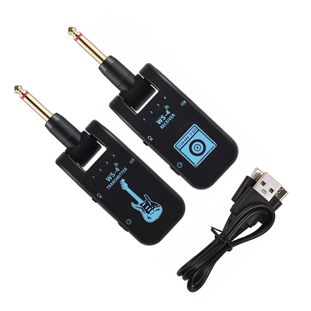 2.4G Wireless Guitar System Rechargeable Transmitter Receiver 8 Channels