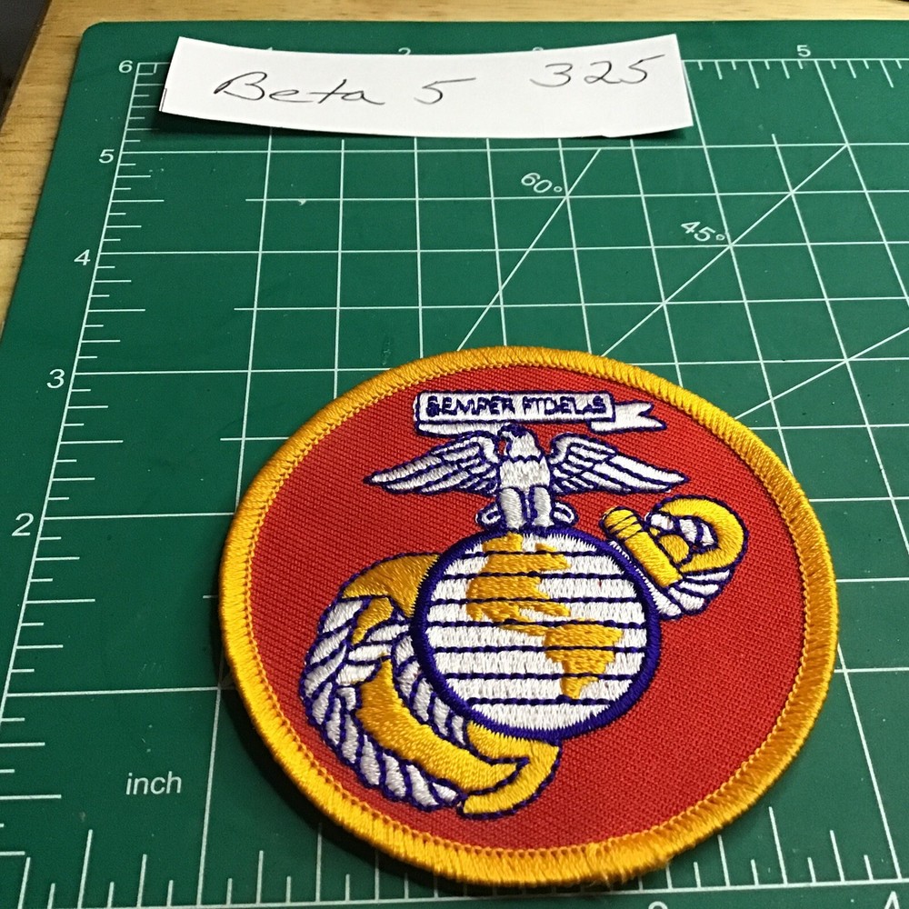 US Marine Corps EGA Patch/ Vest Biker Semper Fi USMC