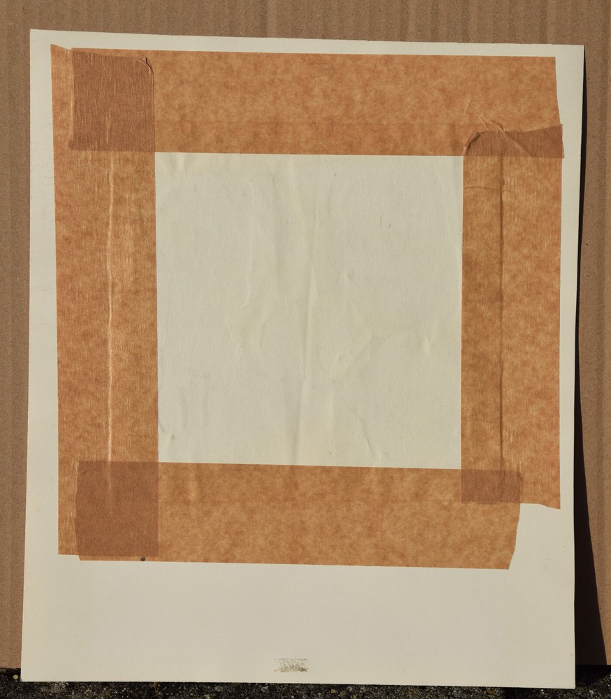 Sabine Ebel 1945-2015 Oldenburg / Collage Cardboard 1965 Constructive Circle Rectangle