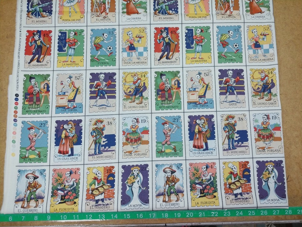23.5" Panel alexander henry "cartas marcadas" #7666 ar fabric