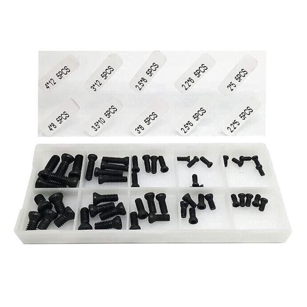 Strong 50pcs CNC Screws for Securely Fixing Carbide Inserts on Tool Holders
