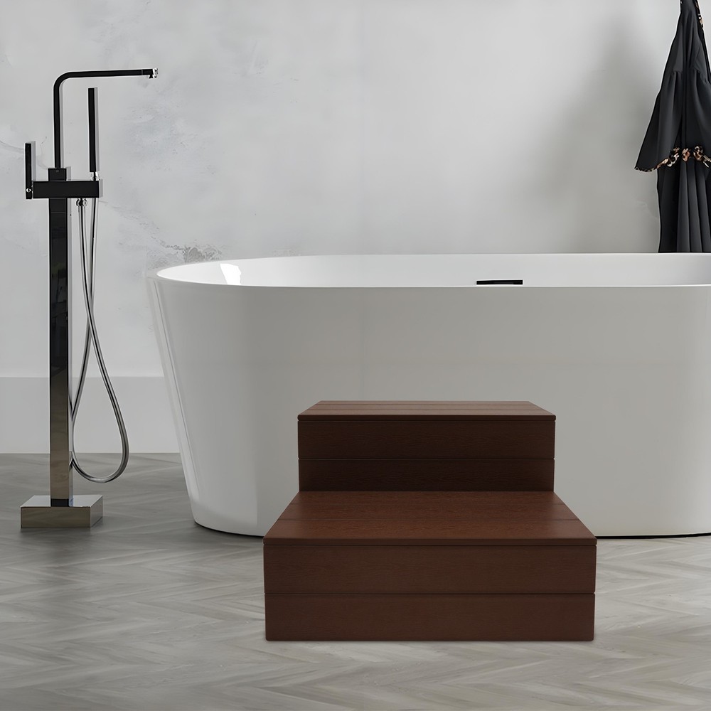 Bathtub Steps Rectangular Spa Steps Modern Hot Tub Stairs 2-Step Hot Tub Step