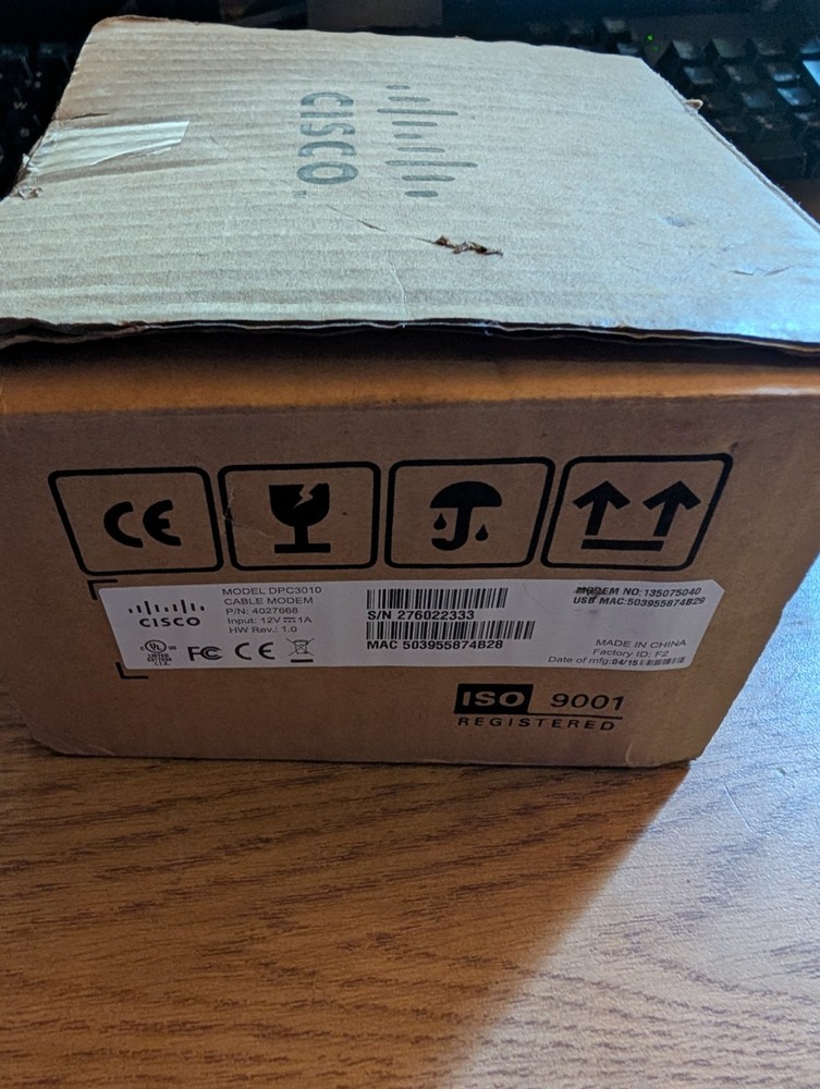 Cisco DPC3010 Cable Modem (new open)