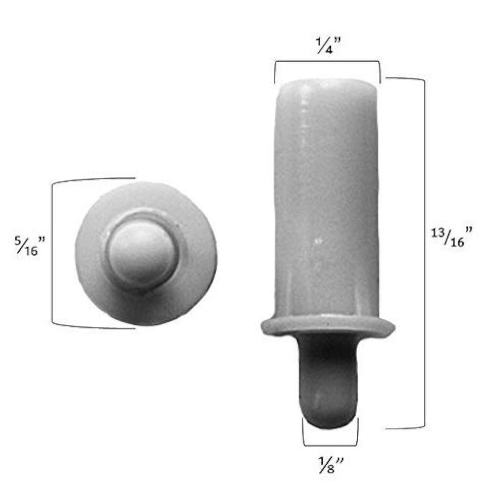 10-Pack Spring-Loaded Replacement Pins for Plantation Shutters - Durable Plastic