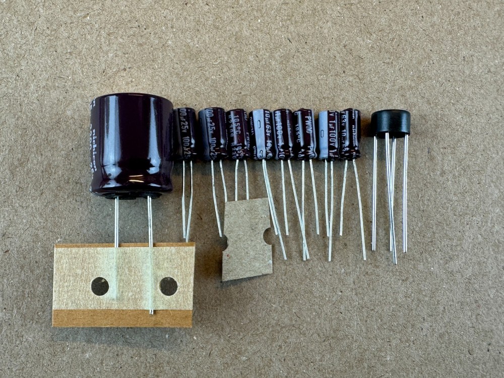 Nintendo NES Front Loader Recap Kit All Electrolytic Capacitors Bridge Rectifier