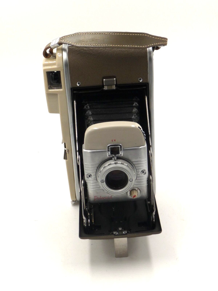 Polaroid Highlander Land Camera Model 80A with flash, light meter and case