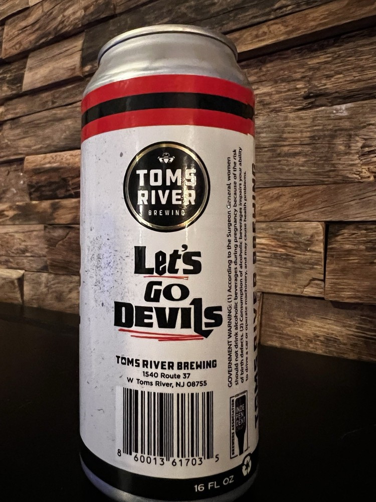 New Jersey Devils “ Raise Hell” Beer Can By Toms River Brewery ( Empty )
