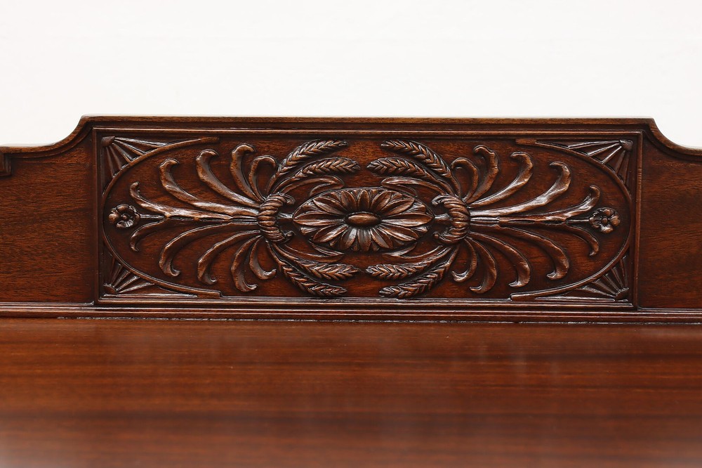 Hepplewhite Antique Carved Mahogany Buffet Server Sideboard #55896