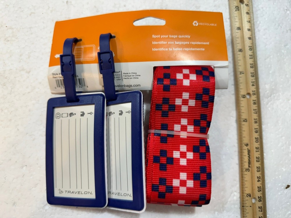 Travel Combo Set Luggage Tags & Strap