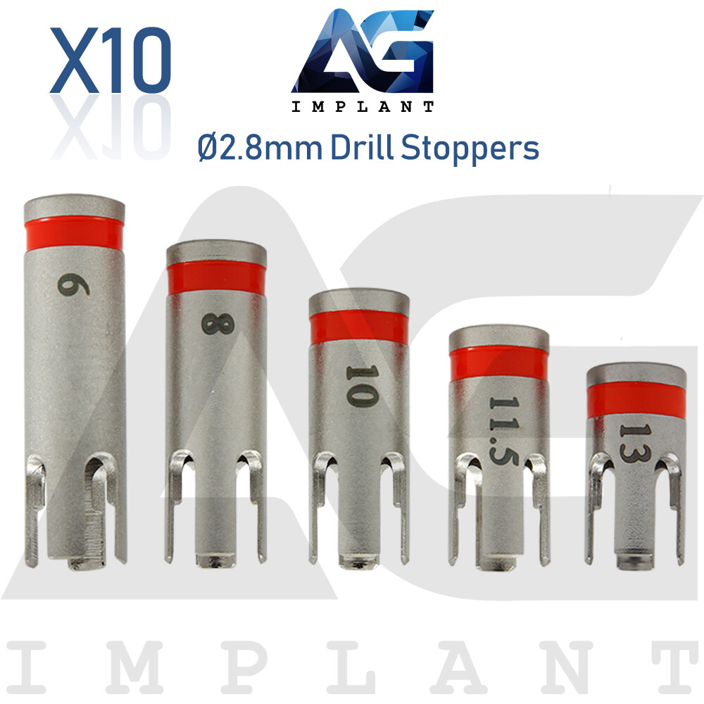 10 Drill Stoppers Ø2.8mm External Irrigation Tools Dental